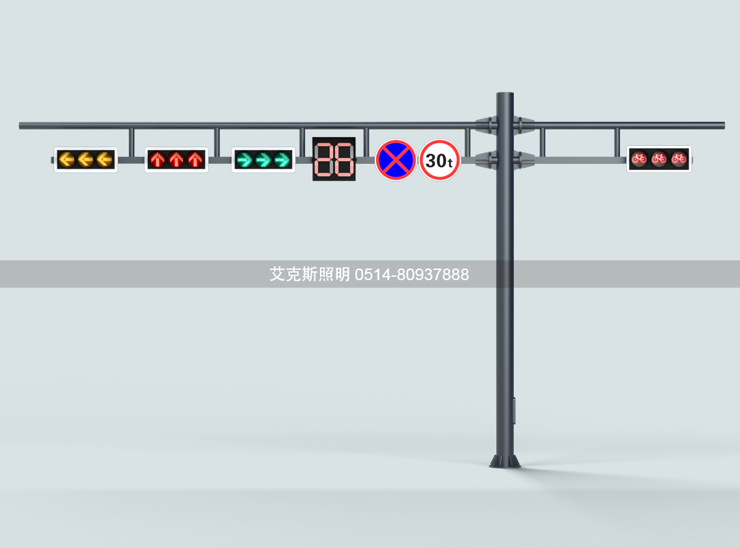 F型懸臂T形信號燈桿